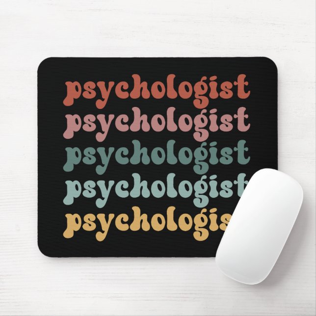 Psychologist Retro Psychology Student Graduation Mouse Pad (With Mouse)