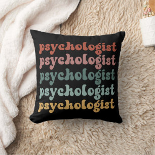Psychologist Retro Psychology Student Graduation Throw Pillow