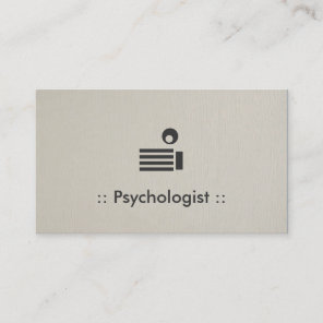 Psychologist Simple Elegant Professional Business Card