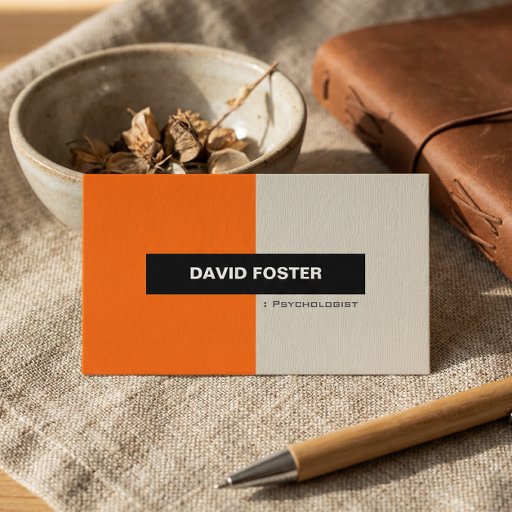 Customizable Psychologist - Simple Elegant Stylish Business Card Templates
