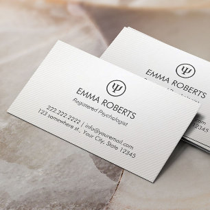 Psychologist-Simple Plain Professional Appointment Card