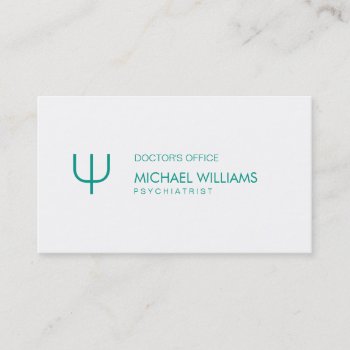 Psychologist - Stylish Professional Simple Symbol Business Card by yomismo at Zazzle