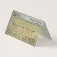 Psychologist Symbol Folded Business Business Card