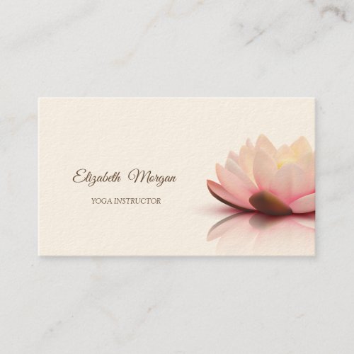 Psychologist TherapistChic Lotus Yoga  Business Card