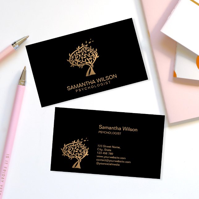Psychologist Therapist Counselor Psychiatrist  Bus Business Card (Creator Uploaded)