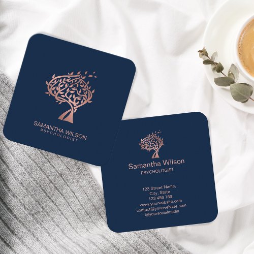 Psychologist Therapist Counselor Psychiatrist  Square Business Card