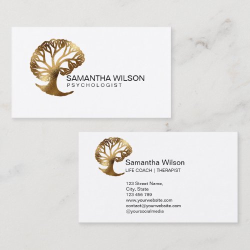 Psychologist Therapist Life Coach Psychiatrist  Business Card
