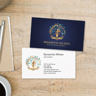 Psychologist Therapist Life Coach Tree of Life Business Card