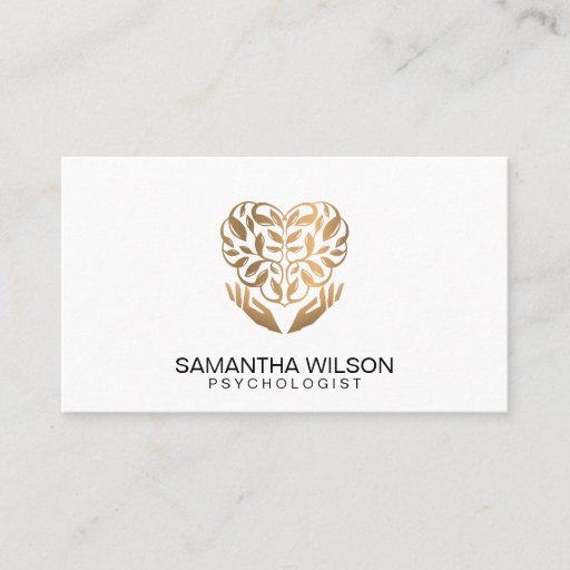 Customizable Psychologist Therapist Psychiatrist QR Code Busine Business Card