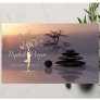 Psychologist Therapist,Stones,Gold Tree Silhouette Business Card