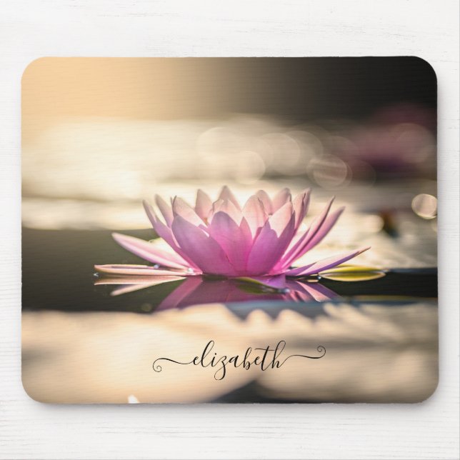 Psychologist Therapist Zen, Lotus Lake Mouse Pad (Front)
