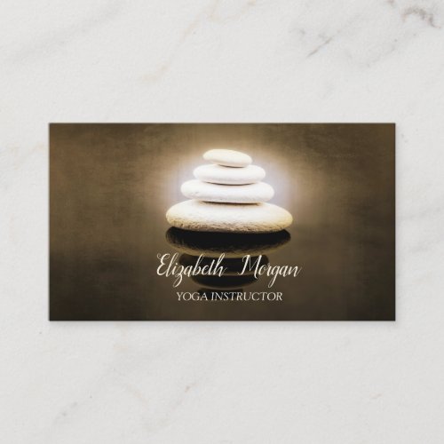 Psychologist TherapistZen Stones Business Card