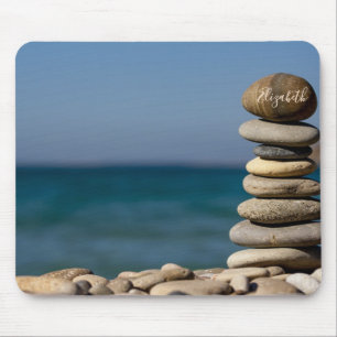 Psychologist Therapist Zen Stones, Sea Mouse Pad
