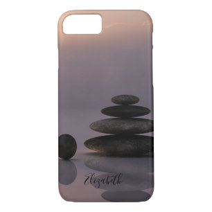 Psychologist Therapist Zen Stones, Sunset, Yoga iPhone 8/7 Case
