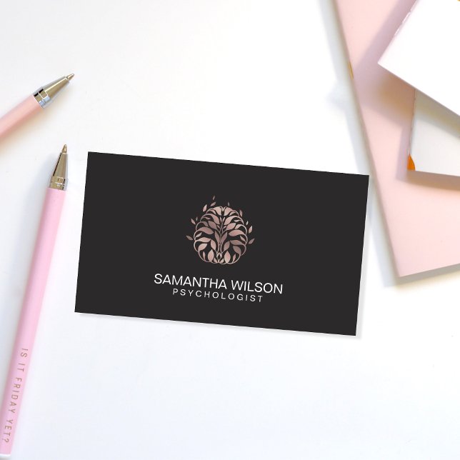 Psychologist Therapy Counselor Psychiatrist Brain  Business Card (Creator Uploaded)