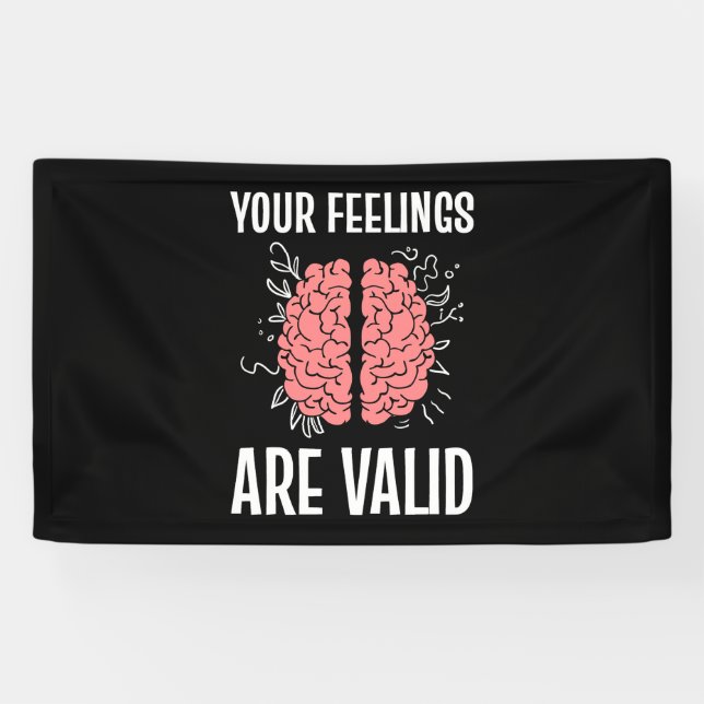 Psychologist Your Feelings Are Valid Banner (Horizontal)