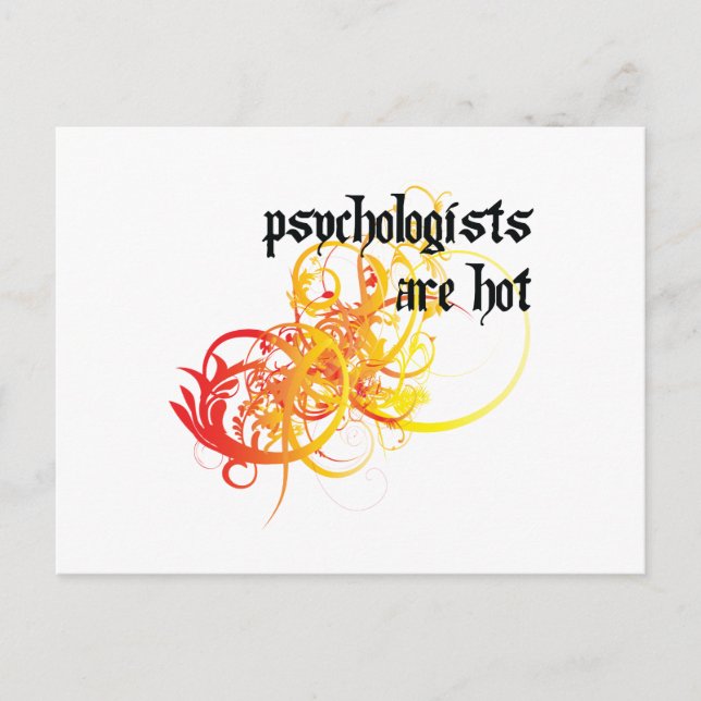 Psychologists Are Hot Postcard (Front)