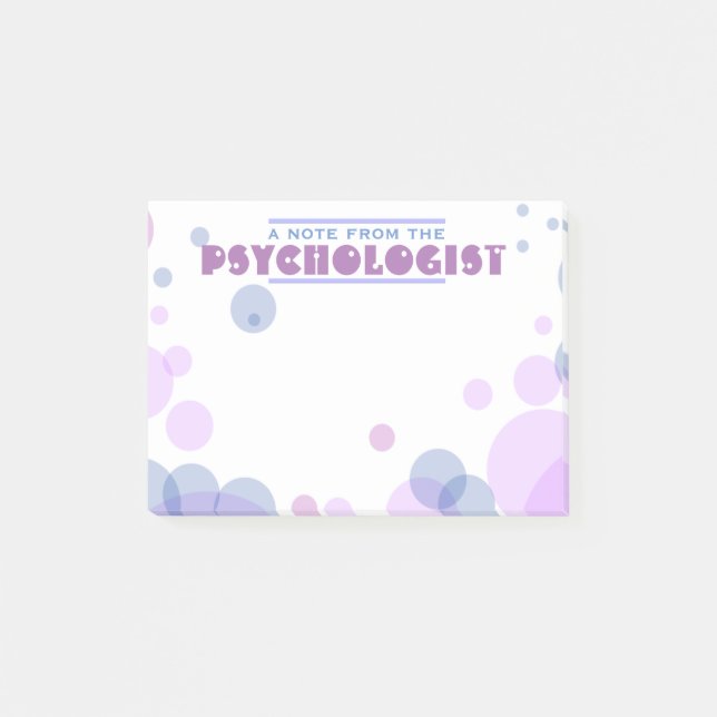 Psychologist's Bubble Design Notes (Front)