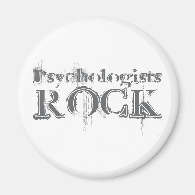 Psychologists Rock Magnet (Front)