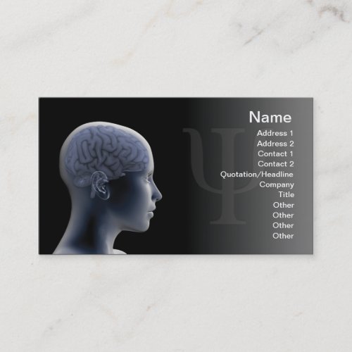 Psychology Business Card Templates