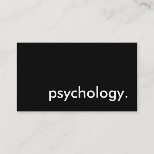 psychology. business cards