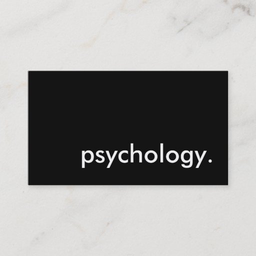 Customizable psychology. business cards