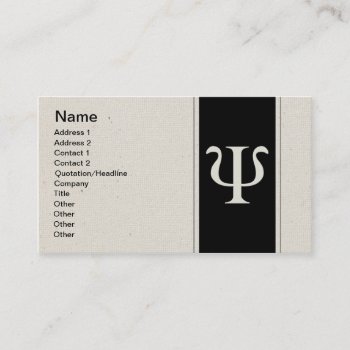 Psychology Business Card by AridOcean at Zazzle