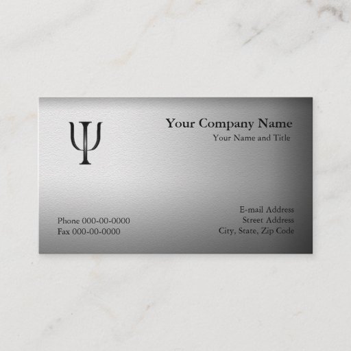 Customizable Psychology Business Card