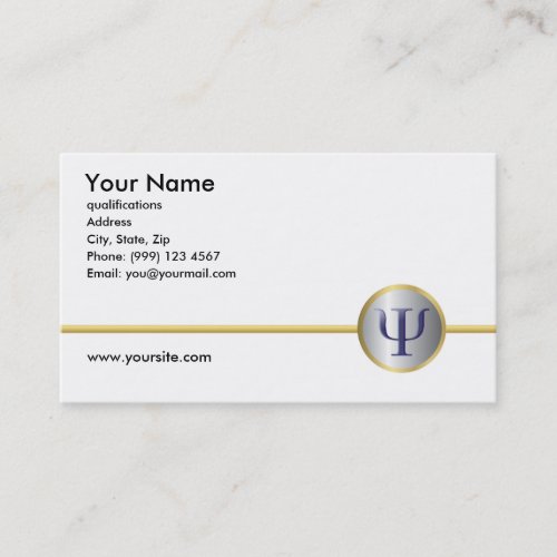 Psychology Business Card Double Sided Business Card