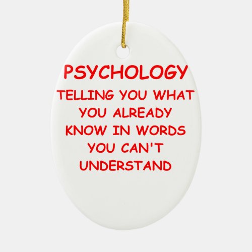 psychology ceramic ornament