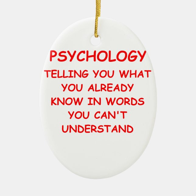 psychology ceramic ornament (Front)