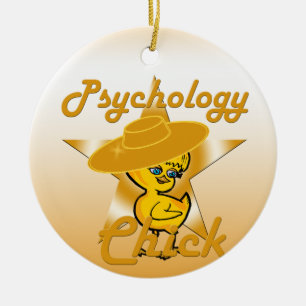 Psychology Chick #10 Ceramic Ornament
