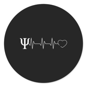 Psychology Hebeat School Psychologist Classic Round Sticker