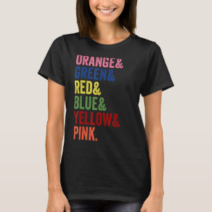 Psychology Humor Stroop Interference Color Test Ps T-Shirt