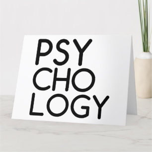 PSYCHOLOGY LETTERPRESS THANK YOU CARD