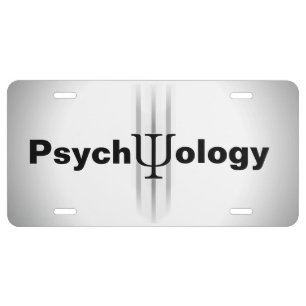 Psychology License Plate
