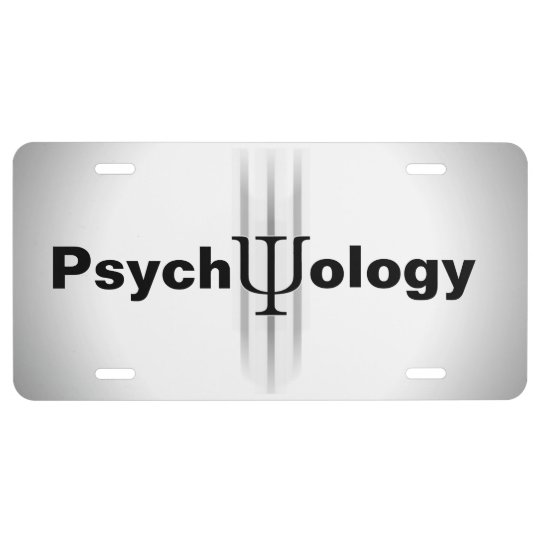 Psychology License Plate