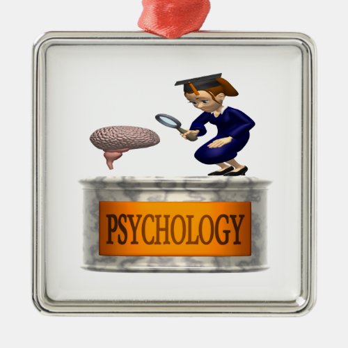Psychology Metal Ornament