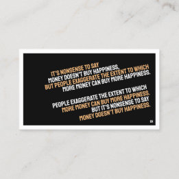 PSYCHOLOGY Minimalist Business Card