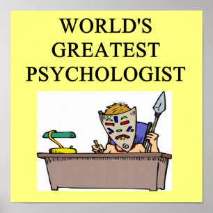 psychology pgychiatry joke poster