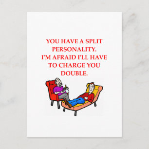 psychology postcard