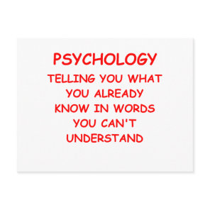psychology postcard