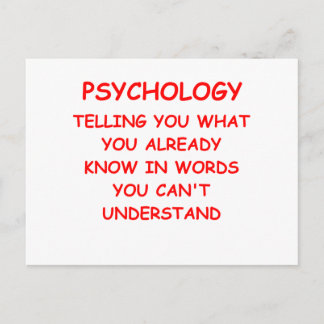 psychology postcard