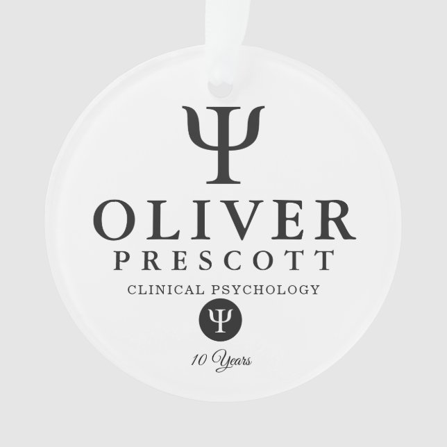 Psychology Professional Graduation | Retirement Ornament (Front)