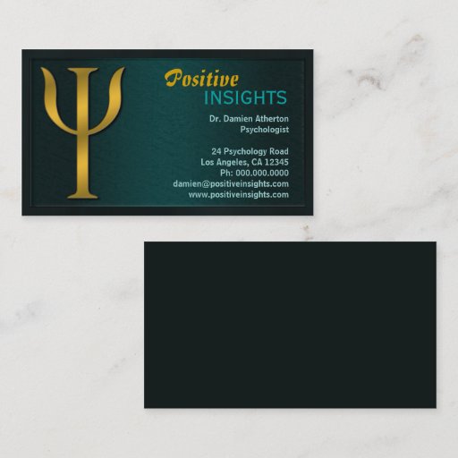 Customizable Psychology Psychologist Psychiatry Business Cards