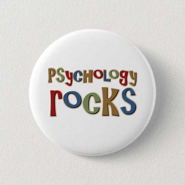 Psychology Rocks Pinback Button (Front)