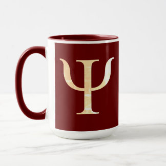 Psychology Science Symbol Maroon Red Mug