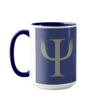 Psychology Science Symbol Navy Blue Mug
