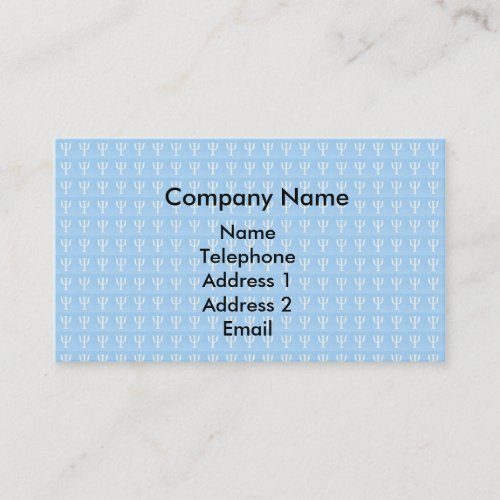 Psychology Symbol Business Card