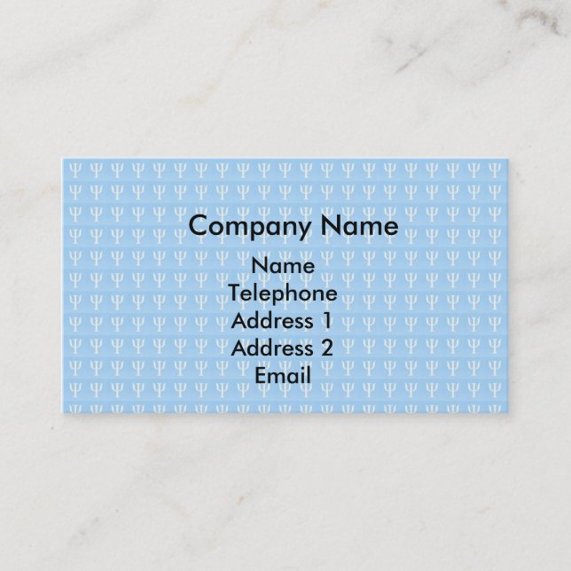 Psychology Symbol Business Card (Front)